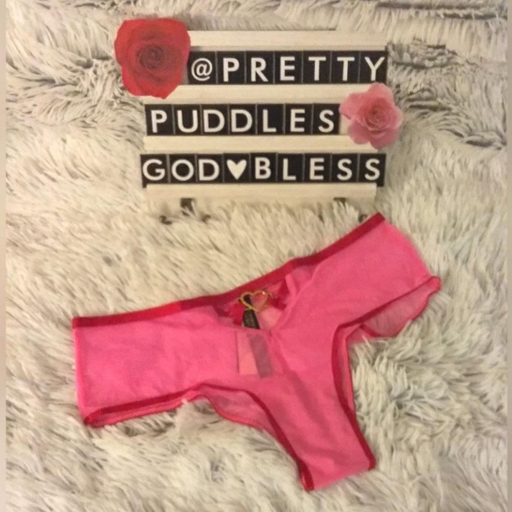 ❤ VS Very Sexy 💕 Heartware 💕 Mesh Cheeky Panty ❤